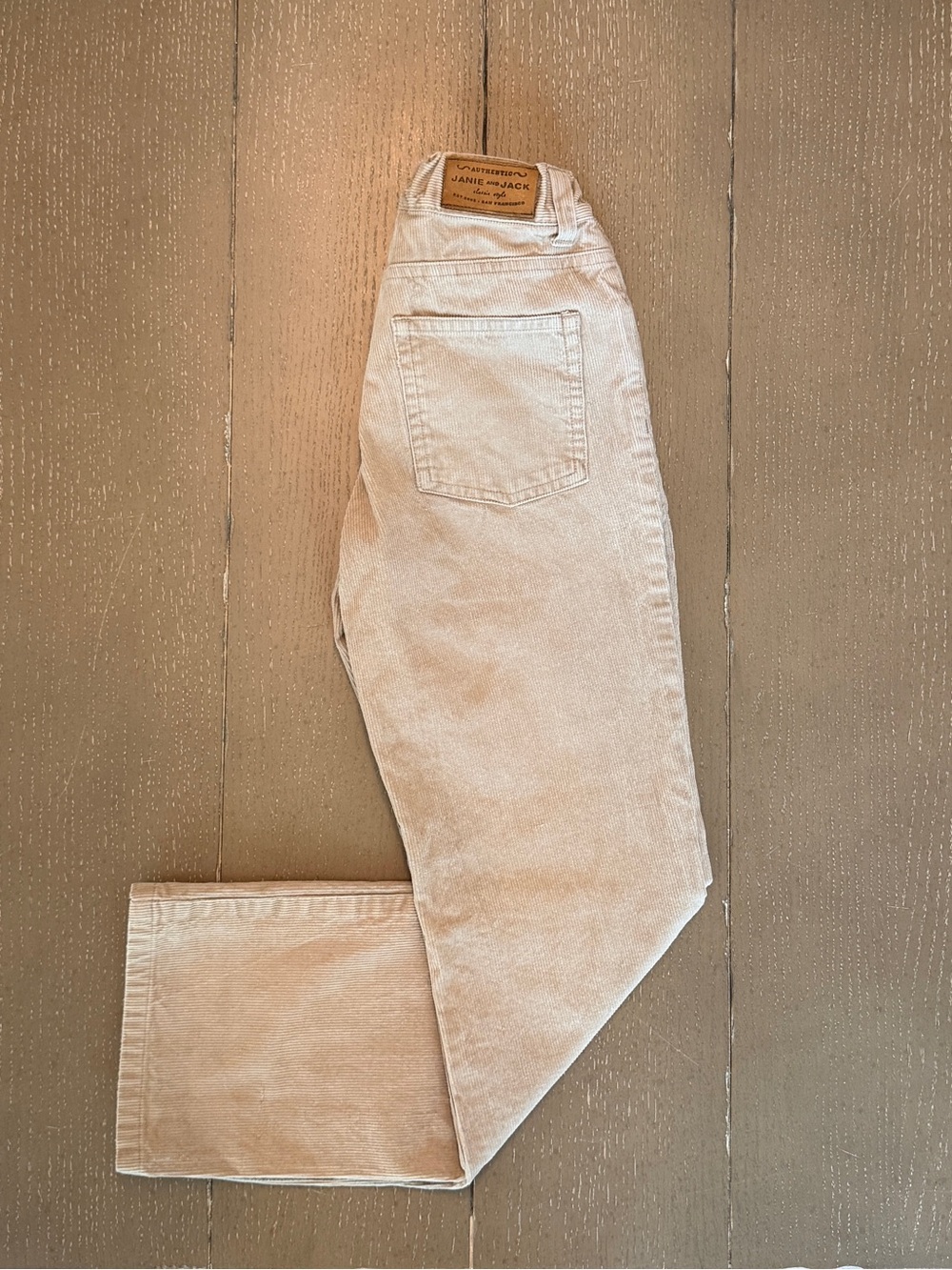 Janie and Jack Boys’ Tan Corduroy Straight-Fit Cotton Dress Pants • Size 8 (M)
